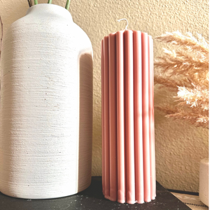 Spa Scented - Soy Wax Pillars (Neutral Colors)