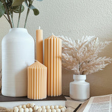 Load image into Gallery viewer, Woods Scented - Soy Wax Pillars (Neutral Colors)
