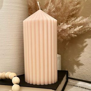 Fruity Scented - Soy Wax Pillars (Neutral Colors)